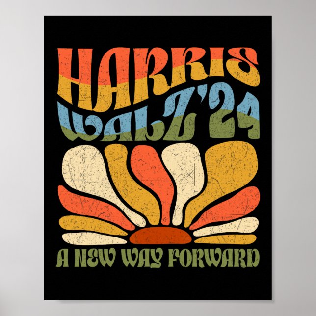 Kamala Harris A New way Forward 2024 Boho Aestheti Poster (Framsidan)