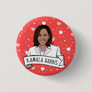 Kamala Harris Alla hjärtans dag Knapp