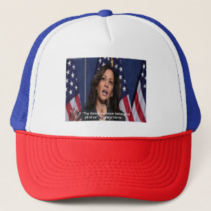 Kamala Harris & American Dream Quote Cap Keps