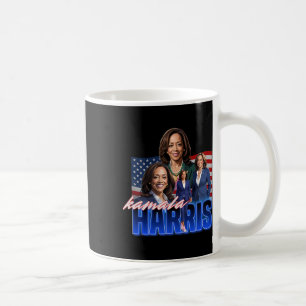Kamala Harris American Flagga Bootleg Reboot Kaffemugg