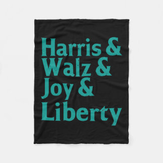 Kamala Harris & W Joy Liberty Supporters Tee Fleecefilt