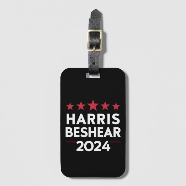 Kamala Harris Andy Beshear 2024 Harris Beshear 202 Bagagebricka (Framsida vertikal)