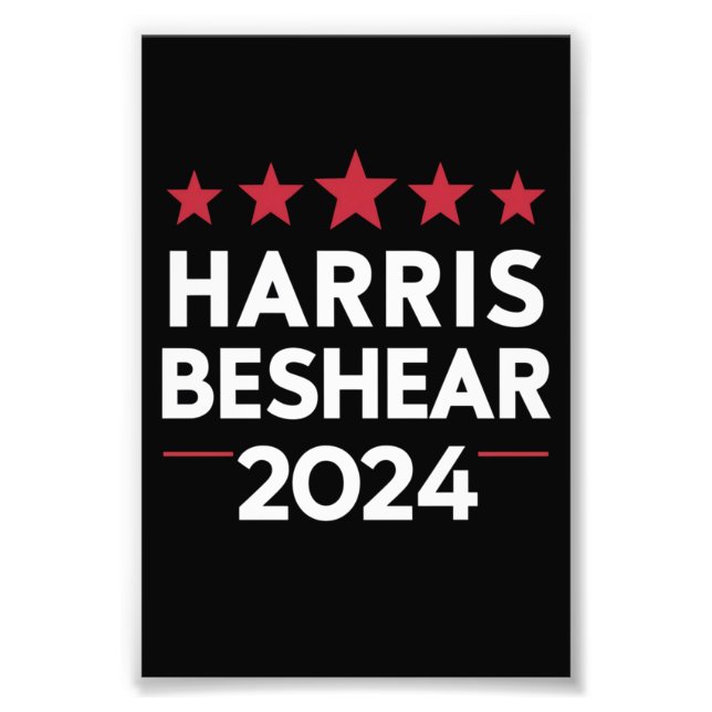 Kamala Harris Andy Beshear 2024 Harris Beshear 202 Fototryck (Framsidan)