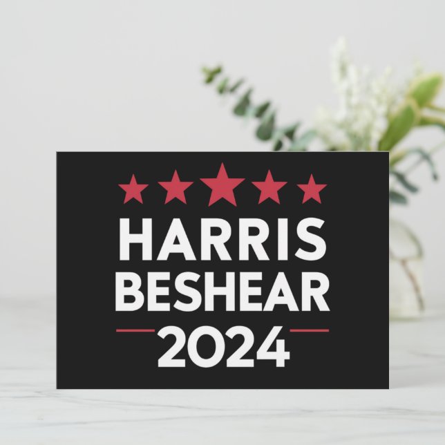 Kamala Harris Andy Beshear 2024 Harris Beshear 202 Inbjudningar (Stående Fram)