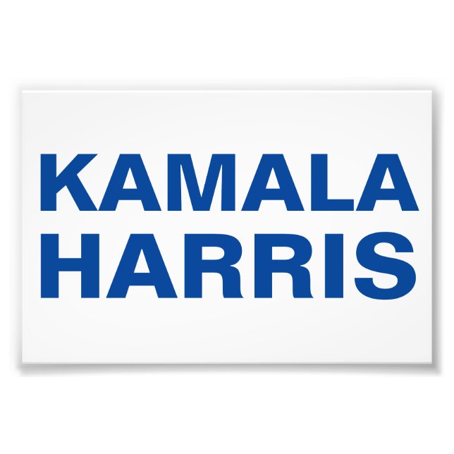 Kamala Harris (ANPASSADET) Poster (Framsidan)
