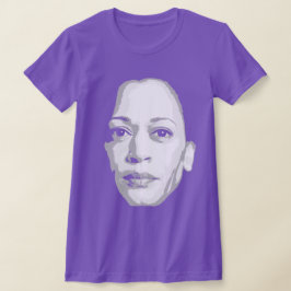 Kamala Harris Ansikte Skriv ut T Shirt
