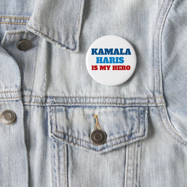 Kamala Harris är min politiska Hero Party Knapp (In Situ)