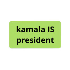 Kamala Harris är president 2024 Adressetikett