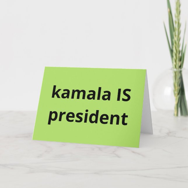 Kamala Harris är president 2024 Kort (Framsida)