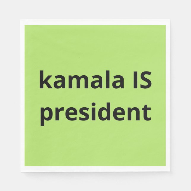 Kamala Harris är president 2024 Pappersservett (Framsidan)