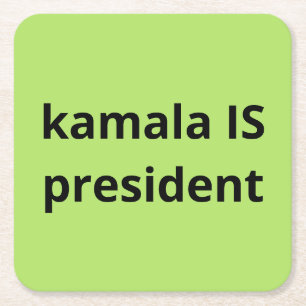 Kamala Harris är president 2024 Underlägg Papper Kvadrat