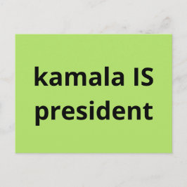 Kamala Harris är president 2024 Vykort