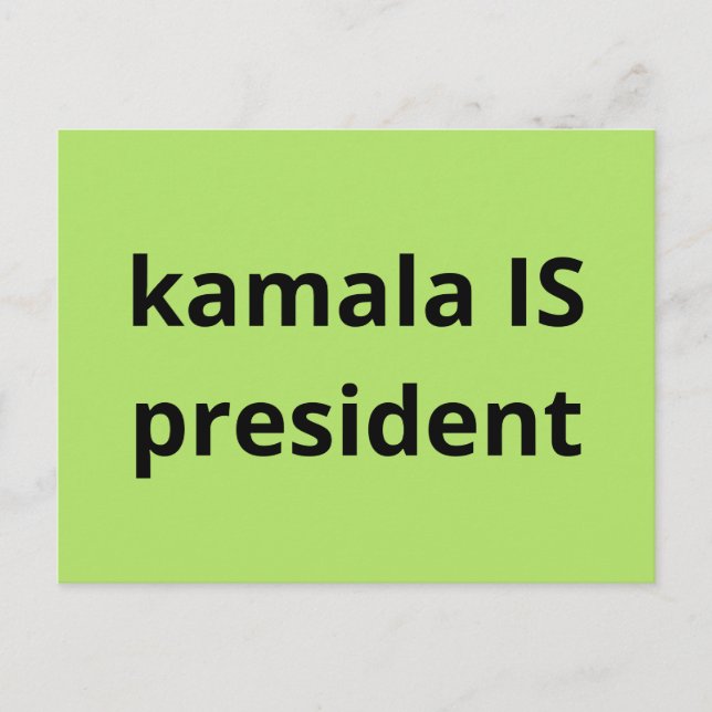 Kamala Harris är president 2024 Vykort (Framsida)