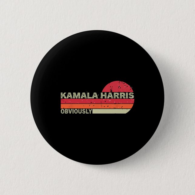 Kamala Harris är uppenbart. Harris Uppenbar Knapp (Framsida)