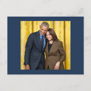 Kamala Harris & Barack Obama Vykort