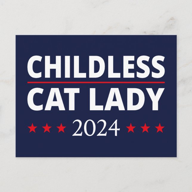 Kamala Harris - Barnsolt Cat Dam 2024 III Vykort (Framsida)