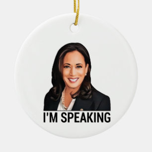 Kamala Harris Biden Harris 2020 Presidenten Julgransprydnad Keramik