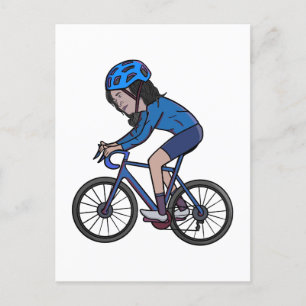 Kamala Harris Bike Vykort