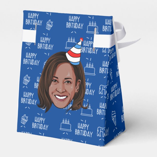 KAMALA HARRIS Birthday Presentaskar (Baksidan Sidan)