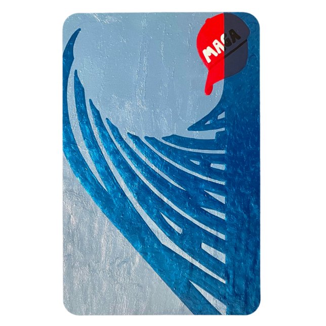 Kamala (Harris) Blue Wave Magnet (Vertikal)