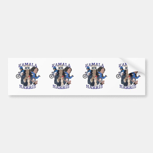 Kamala Harris Bootleg Rap Stil Val Bildekal (Framsidan)