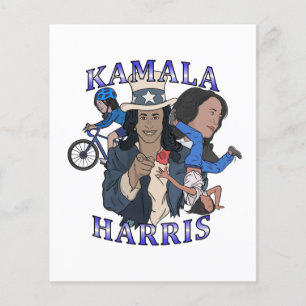 Kamala Harris Bootleg Rap Stil Val Flygblad
