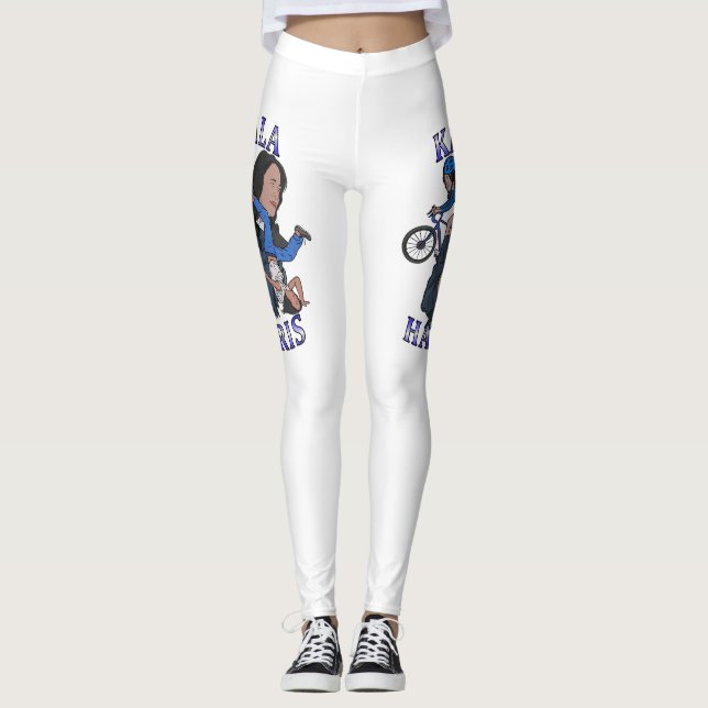 Kamala Harris Bootleg Rap Stil Val Leggings (Framsida)