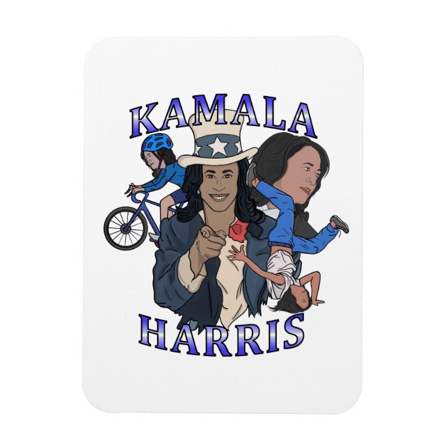 Kamala Harris Bootleg Rap Stil Val Magnet (Vertikal)
