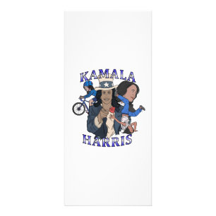 Kamala Harris Bootleg Rap Stil Val Reklamkort