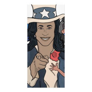 Kamala Harris Bootleg Rap Stil Val Reklamkort