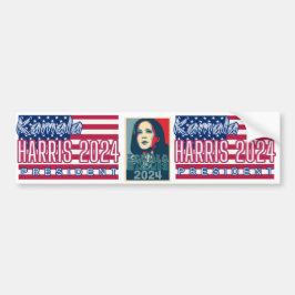 Kamala Harris Bumper Sticker (3) Bildekal