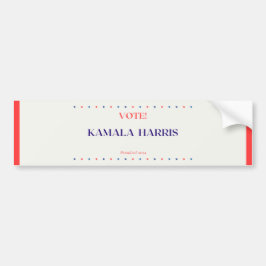Kamala Harris Bumper Sticker Bildekal