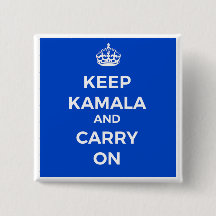 Kamala Harris Button- Behålla Lugn