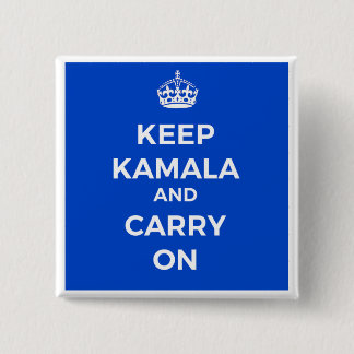 Kamala Harris Button- Behålla Lugn Knapp
