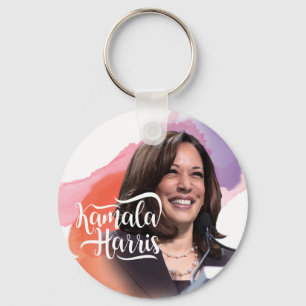 Kamala Harris Button Keychain Nyckelring