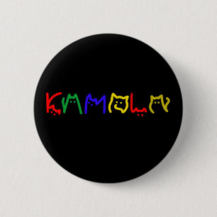 Kamala Harris - Cat Lettering Knapp
