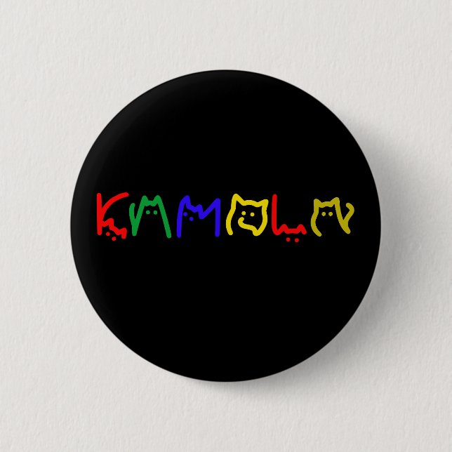 Kamala Harris - Cat Lettering Knapp (Framsida)