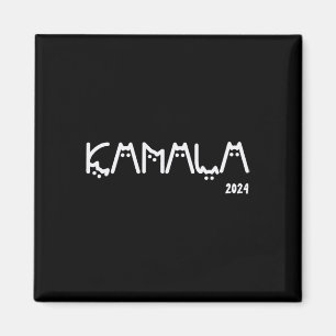 Kamala Harris Cat Lettering Positive Funny Magnet