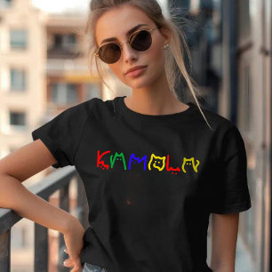 Kamala Harris - Cat Lettering T Shirt
