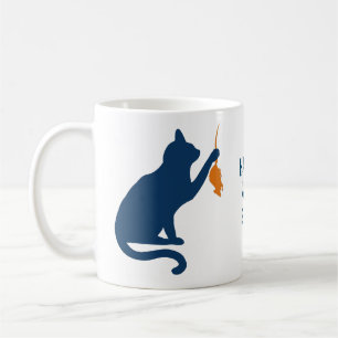 Kamala Harris Cat w Orange Råtta Kaffemugg