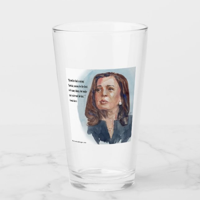 Kamala Harris & Citat Glaskopp (Framsida)