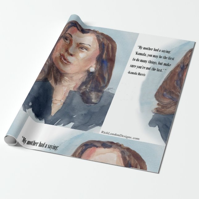 Kamala Harris & Citat Presentpapper (Utrullad)