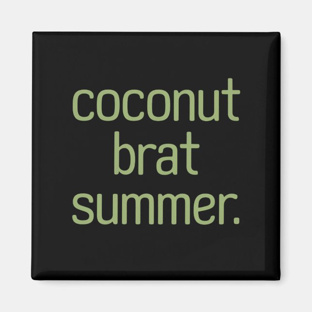 Kamala Harris Coconut Brat Sommaren 2024 Magnet (Framsidan)