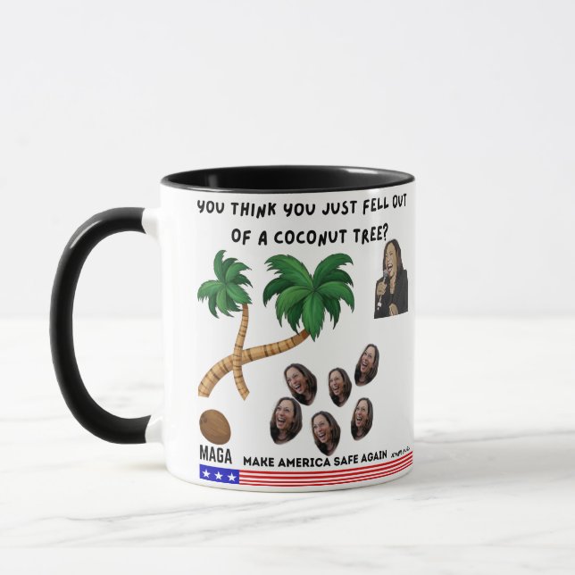 Kamala Harris Coconut Träd Mugg (Vänster)