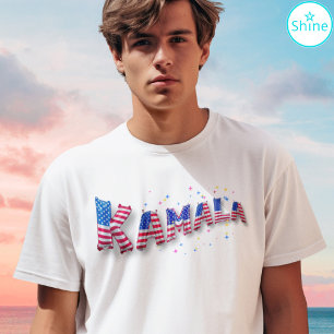 Kamala Harris Cute American Flagga Balloon Alphabe T Shirt