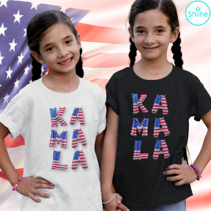 Kamala Harris Cute American Flagga Balloon Alphabe T Shirt