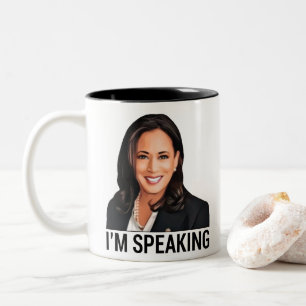 Kamala Harris Debatt Två-Tonad Mugg