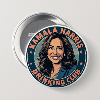 Kamala Harris Drinking Klubb Knapp