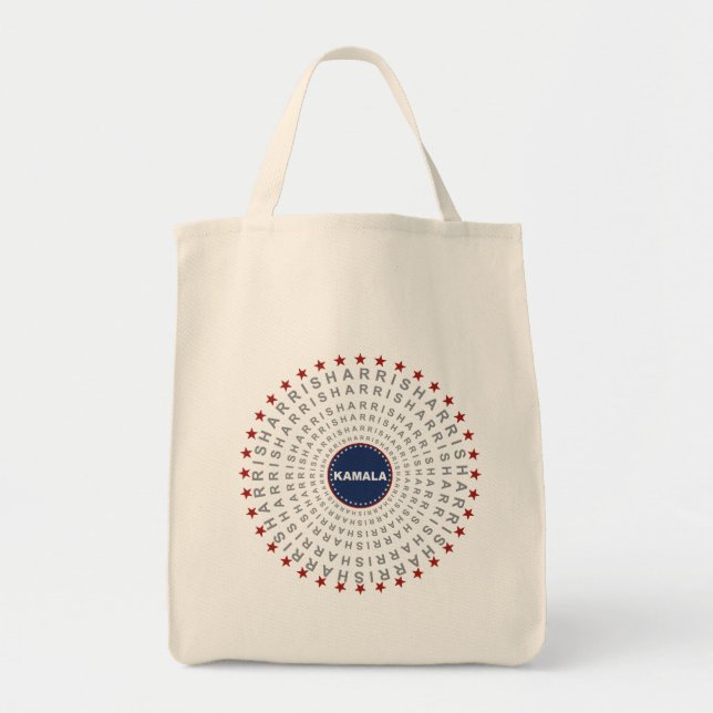KAMALA HARRIS Echoes of Change Tote Bag Tygkasse (Framsidan)