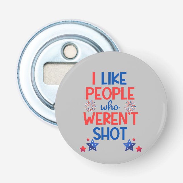 Kamala Harris Election Funny Anti-Trump Red & Blue Flasköppnare (Framsidan)